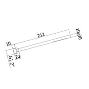 Doccetta monogetto in metallo Paffoni Premium attacco universale 1/2 by CeramicStore | Lo specialista del tuo bagno