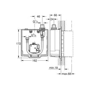 Corpo miscelatore elettronico per lavabo a corrente Euroeco con codice 273-H36273 by CeramicStore | Lo specialista del tuo bagno