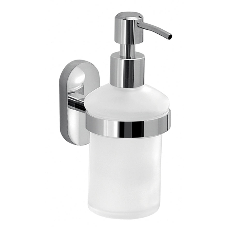 Dosasapone in Acciaio Inox con erogatore in acciaio cromato Gedy serie Febo - Cromato by CeramicStore | Lo specialista del tuo bagno