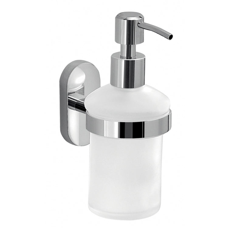 Dosasapone in Acciaio Inox con erogatore in acciaio cromato Gedy serie Febo - Cromato by CeramicStore | Lo specialista del tuo bagno