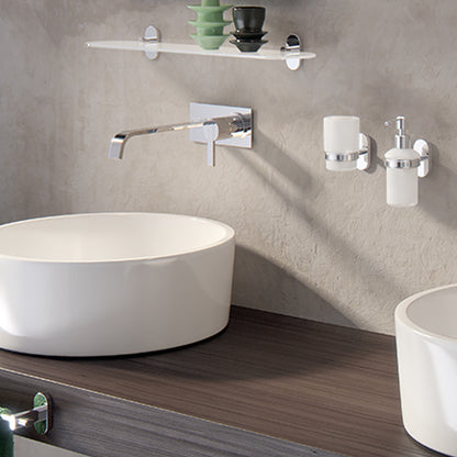 Dosasapone in Acciaio Inox con erogatore in acciaio cromato Gedy serie Febo - Cromato by CeramicStore | Lo specialista del tuo bagno