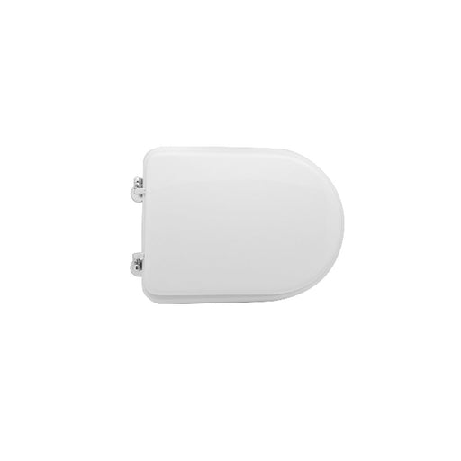 Sedile wc bianco per Azzurra vaso Elios Plus larghezza 34 cm cerniere regolabili