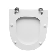 Sedile wc bianco per Althea vaso Ring lunghezza 40 cm cerniere regolabili