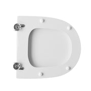 Sedile wc bianco per Althea vaso Ring lunghezza 40 cm cerniere regolabili