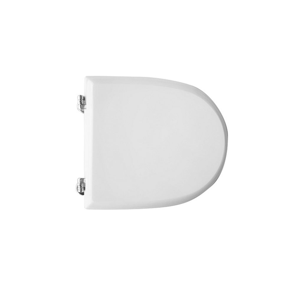 Sedile wc bianco per Althea vaso Ring lunghezza 40 cm cerniere regolabili