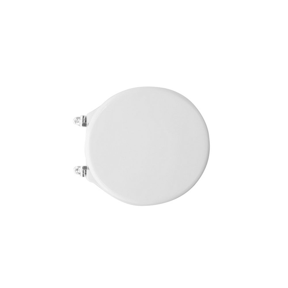 Sedile wc bianco per Azzurra vaso Zen  larghezza 39 cm cerniere fisse