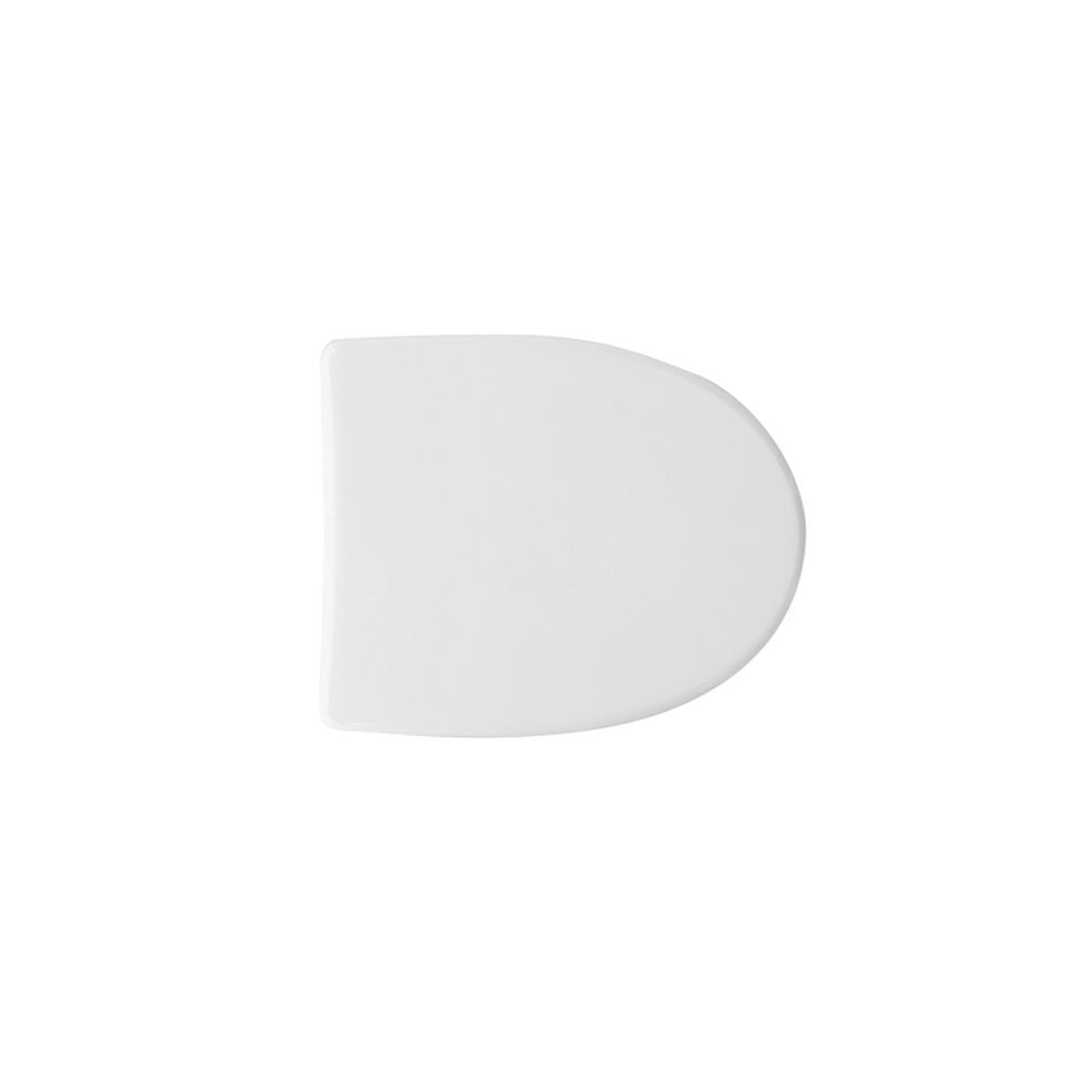 Sedile wc bianco per Cesame vaso Equa larghezza 36 cm cerniere regolabili