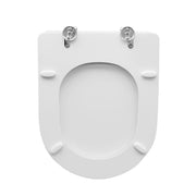 Sedile wc legno bianco per Cesame vaso Symbol larghezza 35