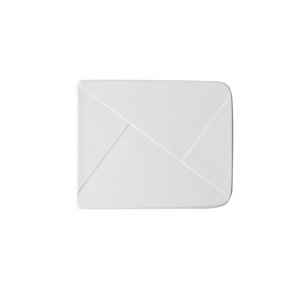 Sedile wc legno bianco per Dolomite vaso Ebla larghezza 36 cm cerniere fisse