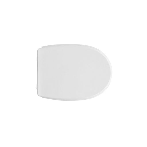 Sedile wc legno bianco per Delta vaso Futura larghezza 35