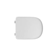 Sedile wc legno bianco per Dolomite vaso Gemma 2 larghezza 35 cm cerniere regolabili