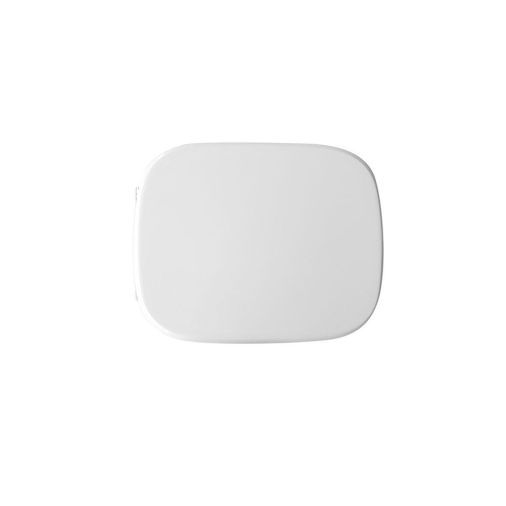 Sedile wc legno bianco per Dolomite vaso Rio larghezza 36 cm cerniere regolabili