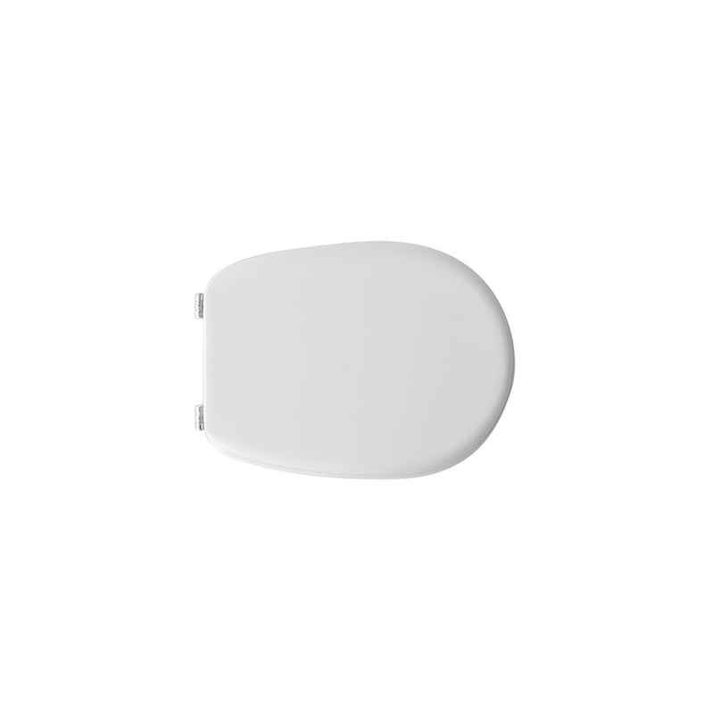 Sedile wc bianco per Gravena vaso Rhonda larghezza 35 cm cerniere regolabili