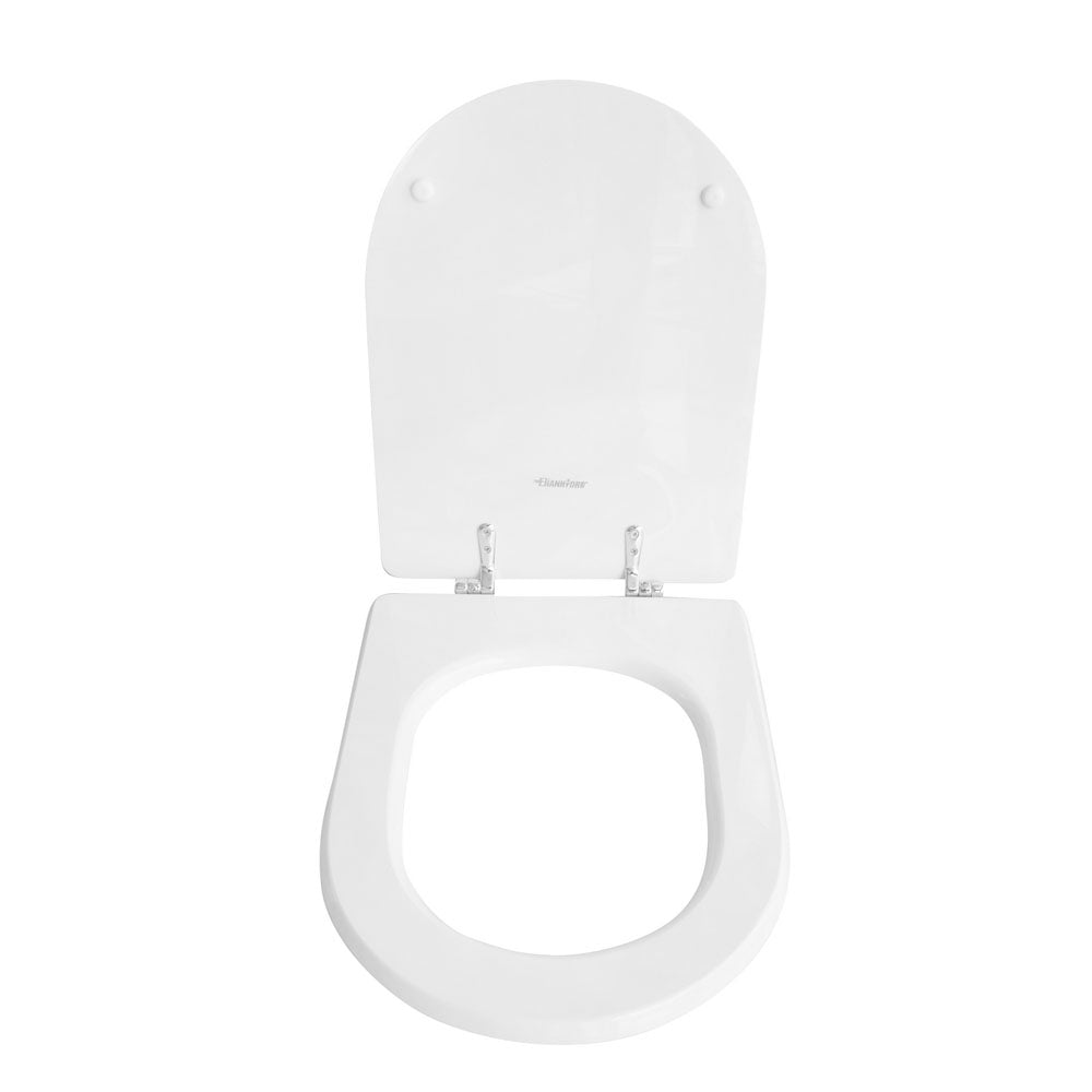 Sedile wc per Hidra vaso serie Pluvia larghezza 35 cm cerniere regolabili Unistop