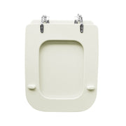 Sedile wc champagne per Ideal Standard vaso serie Conca larghezza 34 cm cerniere fisse