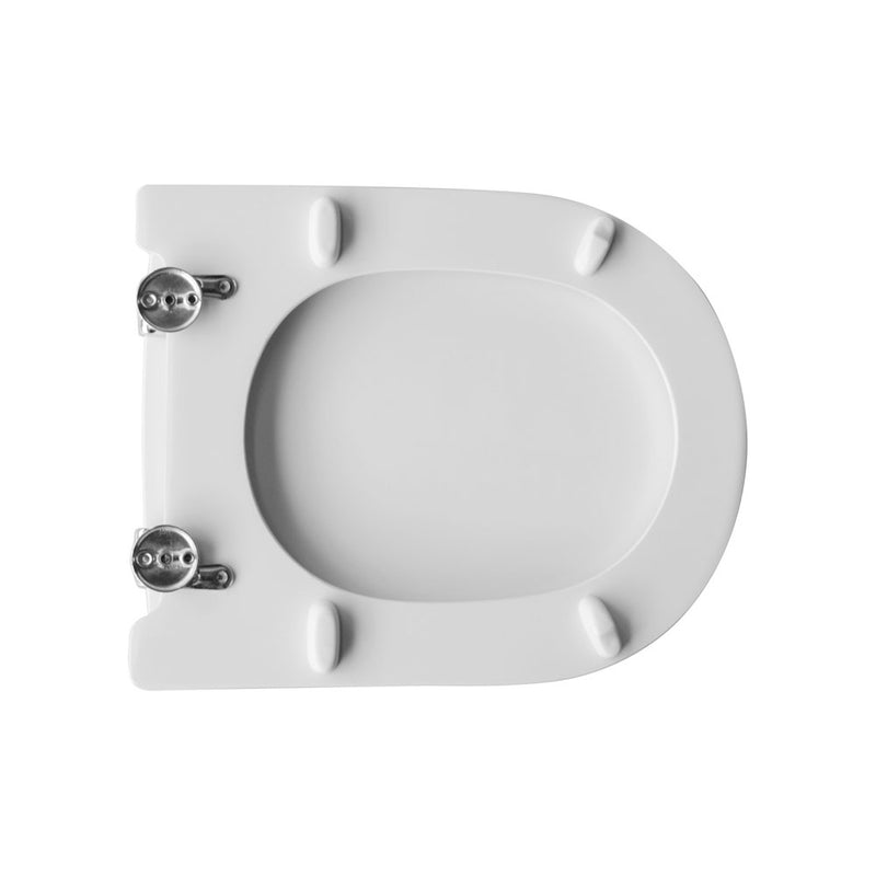 Sedile wc per Kerasan vaso serie Ritmo larghezza 32 cm cerniere regolabili