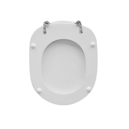 Sedile wc per Pozzi Ginori vaso serie Linea larghezza 35 cm cerniere fisse