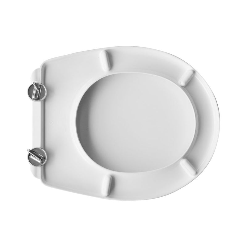 Sedile wc universale Dianter 8 termoindurente bianco cerniere regolabili
