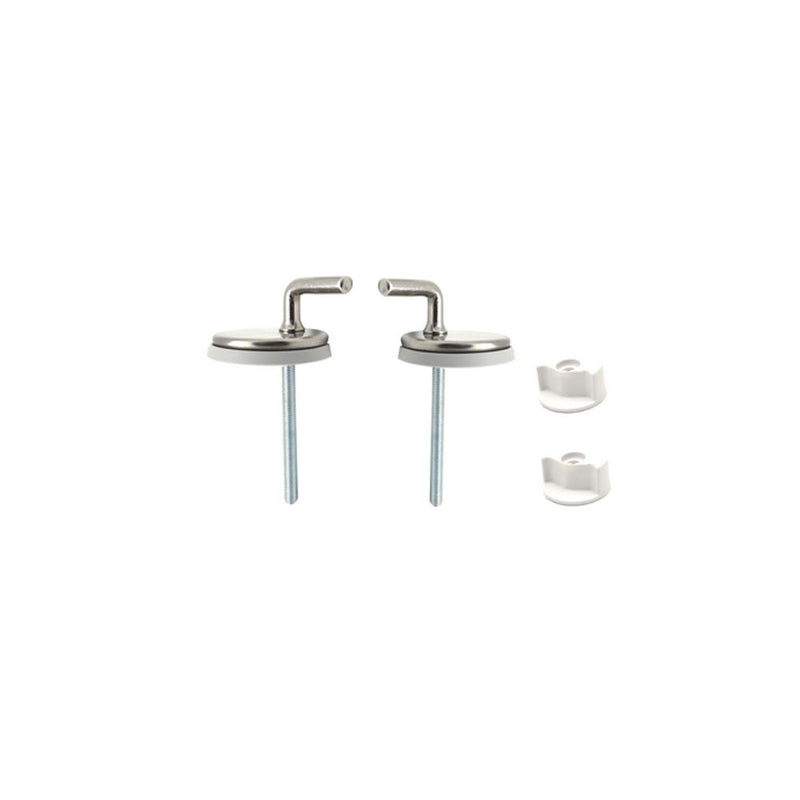 Coppia supporti ottone cromo con viti in acciaio per sedili wc by CeramicStore | Lo specialista del tuo bagno