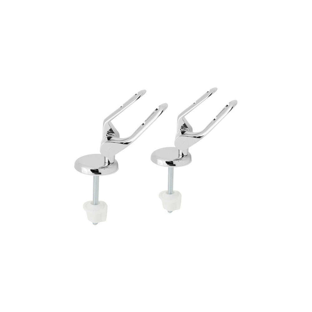 Coppia supporti in lega per sedili wc in legno vite inox fissa by CeramicStore | Lo specialista del tuo bagno
