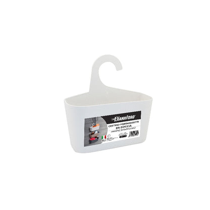 Cestino portaoggetti da doccia con gancio in duroplast 26x9x26,5 cm by CeramicStore | Lo specialista del tuo bagno