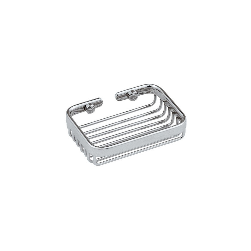 Portasapone rettangolare ottone cromato lunghezza 12 cm by CeramicStore | Lo specialista del tuo bagno