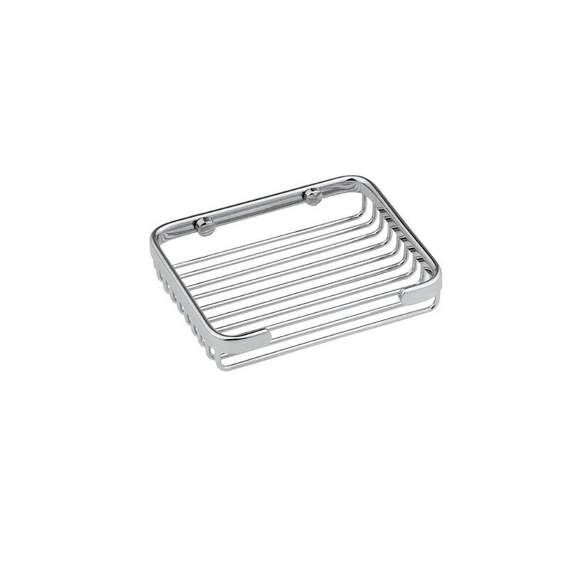 Portasapone rettangolare ottone cromato lunghezza 20 cm by CeramicStore | Lo specialista del tuo bagno