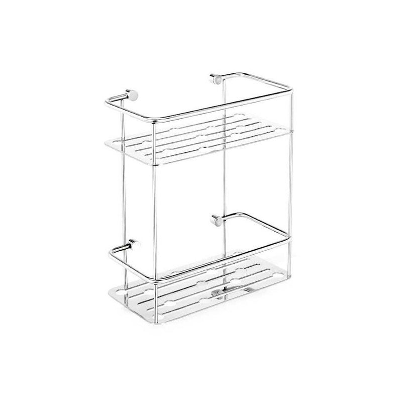 Cestello doccia doppio Metaform acciaio inox 18 10 finitura cromata lucida h. 30 cm by CeramicStore | Lo specialista del tuo bagno