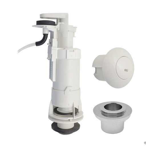 Batteria di scarico per cassetta alta OLI Deluxe con pulsante