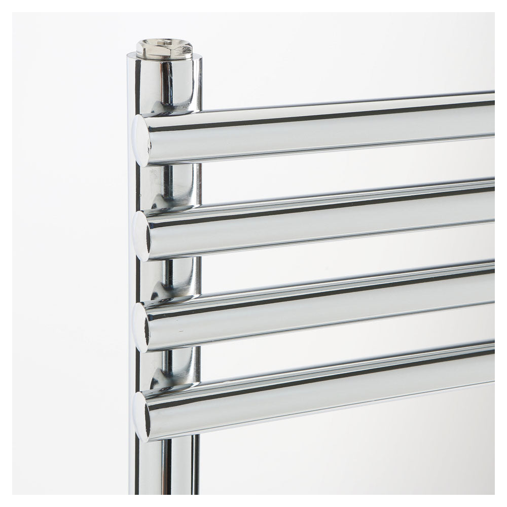 Termoarredo design acciaio cromo Aton tubi tondi orizzontali altezza 1100 mm by CeramicStore | Lo specialista del tuo bagno