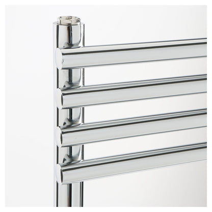Termoarredo design acciaio cromo Aton tubi tondi orizzontali altezza 1100 mm by CeramicStore | Lo specialista del tuo bagno
