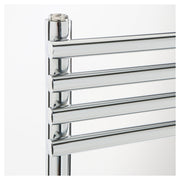 Termoarredo design acciaio cromo Aton tubi tondi orizzontali altezza 1650 mm by CeramicStore | Lo specialista del tuo bagno