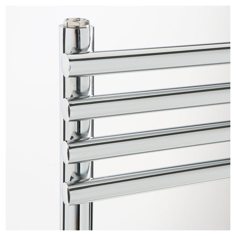 Termoarredo design acciaio cromo Aton tubi tondi orizzontali altezza 1650 mm by CeramicStore | Lo specialista del tuo bagno