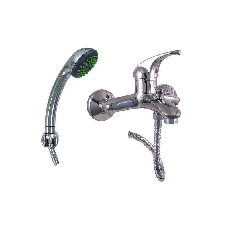 Monocomando cromo vasca duplex Eurorama Marzia con doccino anticalcare 2 getti by CeramicStore | Lo specialista del tuo bagno