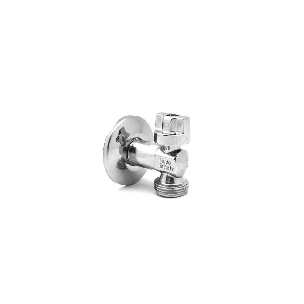 Rubinetto lavatrice a sfera di VA Albertoni modello Locomotiva con rosone cromato by CeramicStore | Lo specialista del tuo bagno