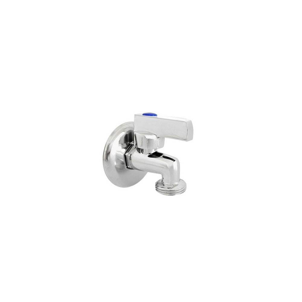 Rubinetto pesante a sfera attacco lavatrice in ottone cromato completo di rosone by CeramicStore | Lo specialista del tuo bagno