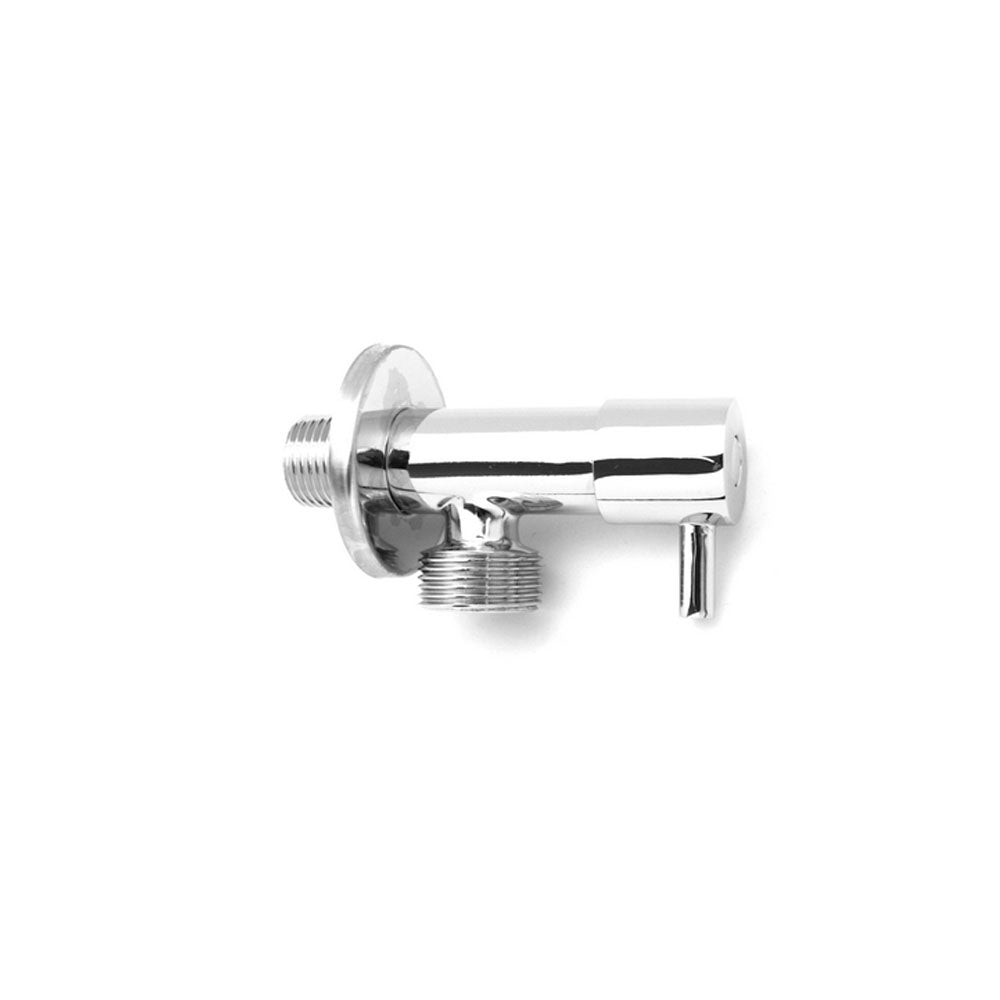 Rubinetto per lavatrice minimale in ottone con rosone inox by CeramicStore | Lo specialista del tuo bagno