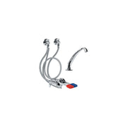 Kit rubinetto Idral con pedale 2 vie esterno a pavimento by CeramicStore | Lo specialista del tuo bagno