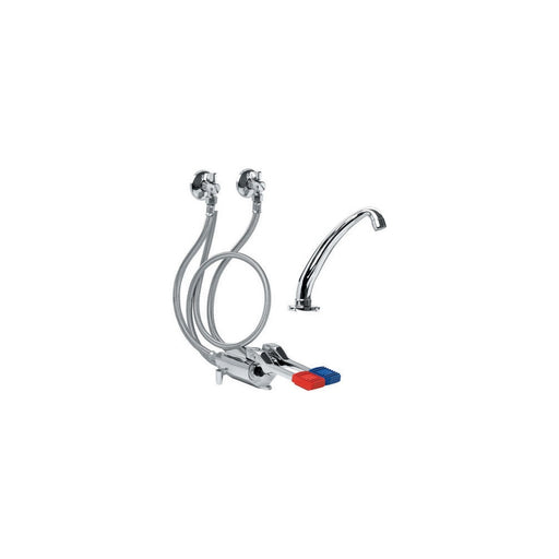 Kit rubinetto Idral con pedale 2 vie esterno a pavimento by CeramicStore | Lo specialista del tuo bagno