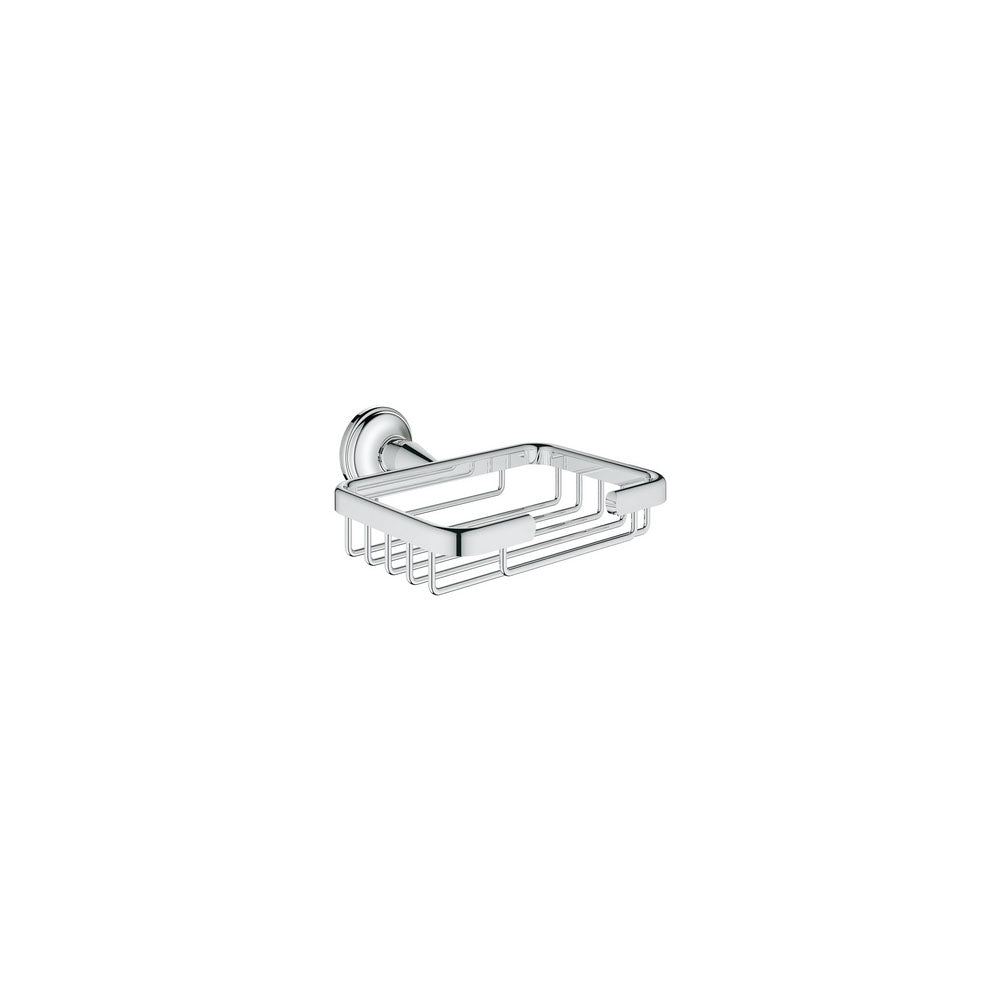 Griglia portaoggetti metallo cromato Grohe Essentials Authentic fissaggio nascosto by CeramicStore | Lo specialista del tuo bagno