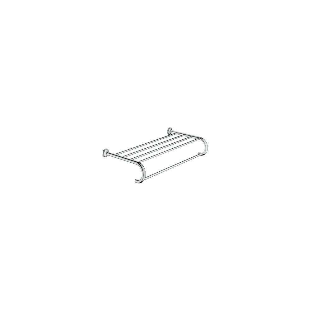 Portasalviette 586 mm con mensola Grohe Essentials Authentic fissaggio nascosto by CeramicStore | Lo specialista del tuo bagno