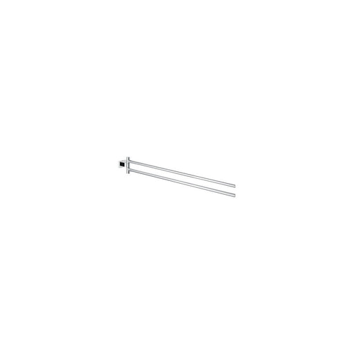 Portasalviette doppio cromo da 439 mm Essentials Cube orientabile by CeramicStore | Lo specialista del tuo bagno