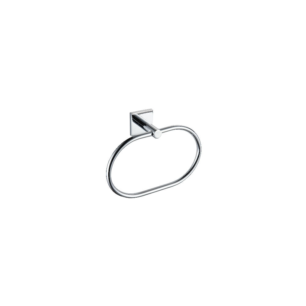 Portasciugamani ad anello cromato linea Giona fissaggio con viti by CeramicStore | Lo specialista del tuo bagno