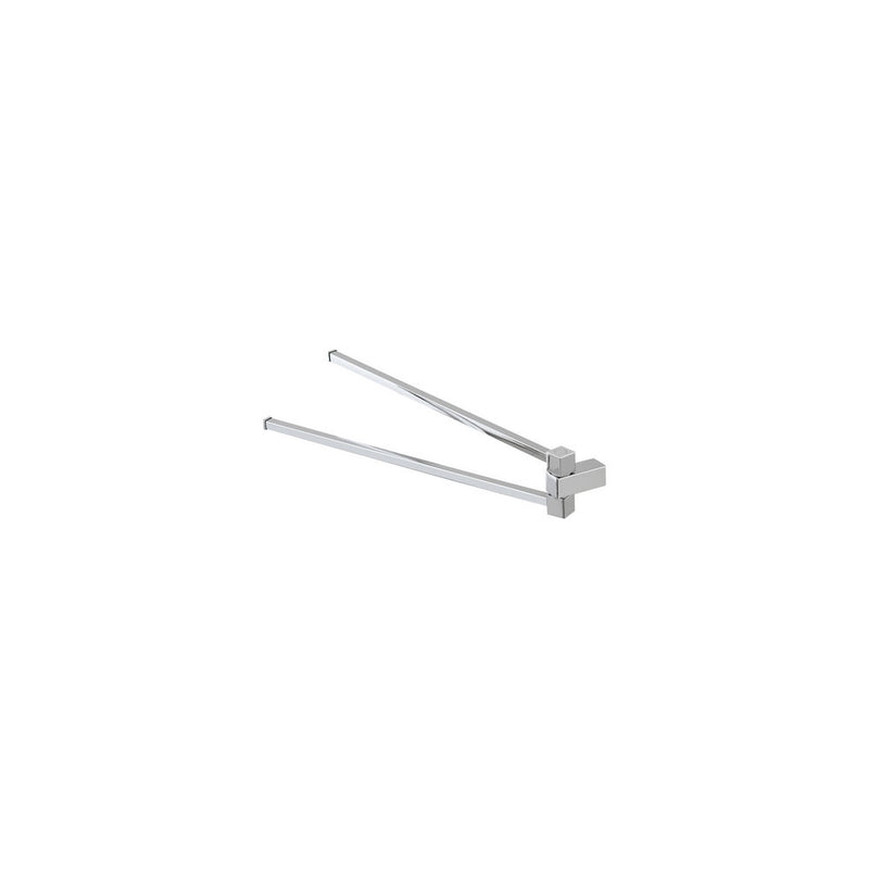 Portasciugamani cromo serie Unica lunghezza 39 cm con piastrine antiruggine by CeramicStore | Lo specialista del tuo bagno