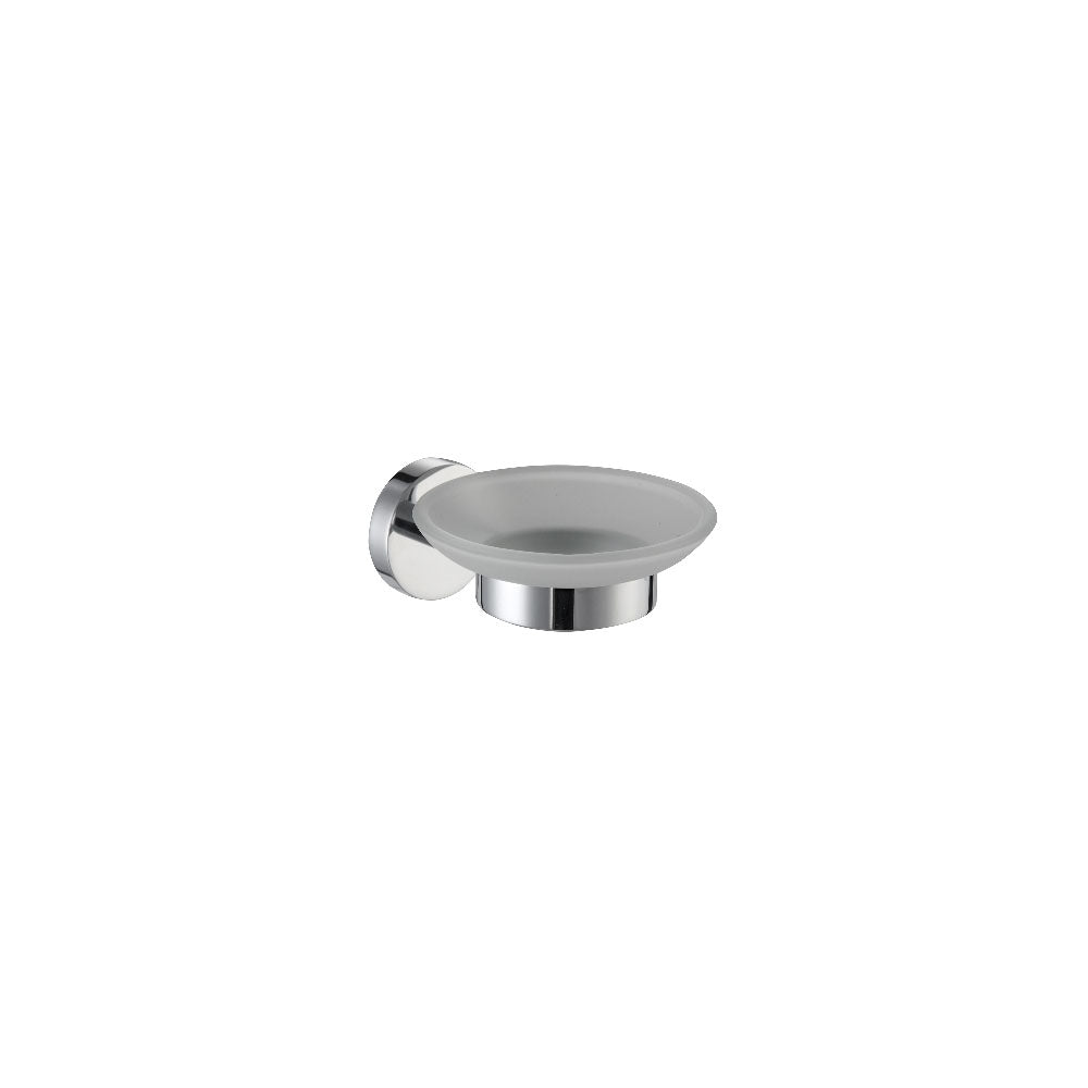 Porta sapone linea Onia ottone cromo e vetro, fissaggio con viti incluse by CeramicStore | Lo specialista del tuo bagno