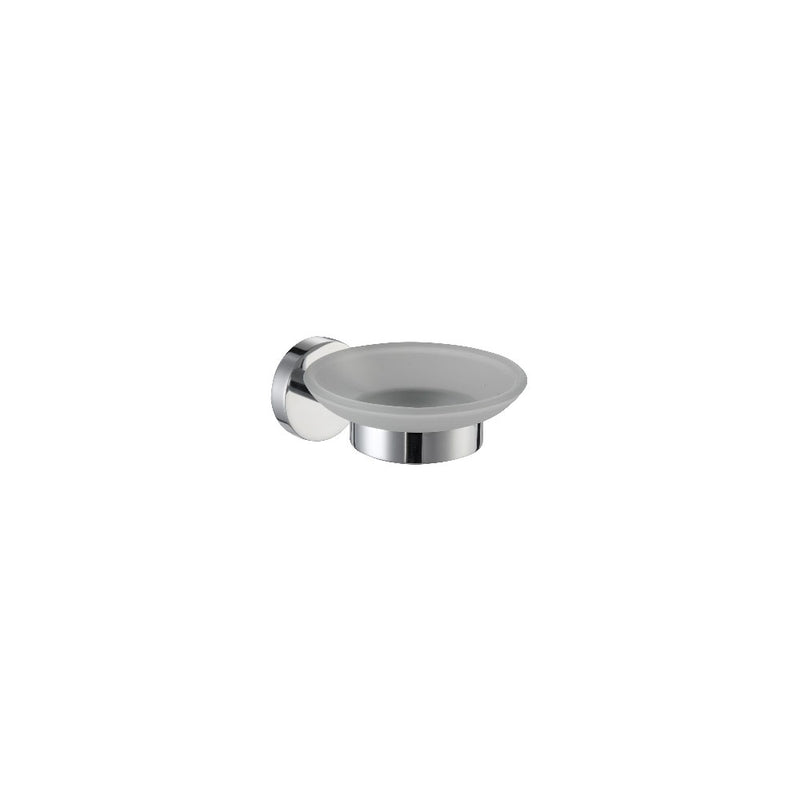 Porta sapone linea Onia ottone cromo e vetro, fissaggio con viti incluse by CeramicStore | Lo specialista del tuo bagno