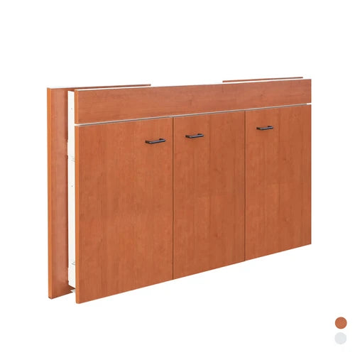 Sottolavello a 3 ante pieghevole cm 120x45 teak top ceramica