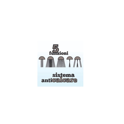 Doccetta a 5 funzioni modello13023 con sistema anticalcare diametro 95 mm by CeramicStore | Lo specialista del tuo bagno