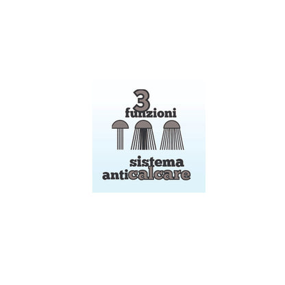 Doccetta a 3 funzioni modello13024 con sistema anticalcare diametro 100 mm by CeramicStore | Lo specialista del tuo bagno
