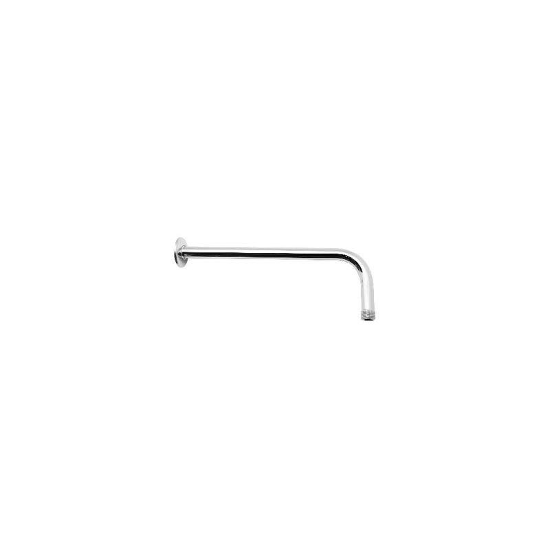 Braccio doccia in ottone lunghezza 40 cm completo di rosone acciaio inox by CeramicStore | Lo specialista del tuo bagno